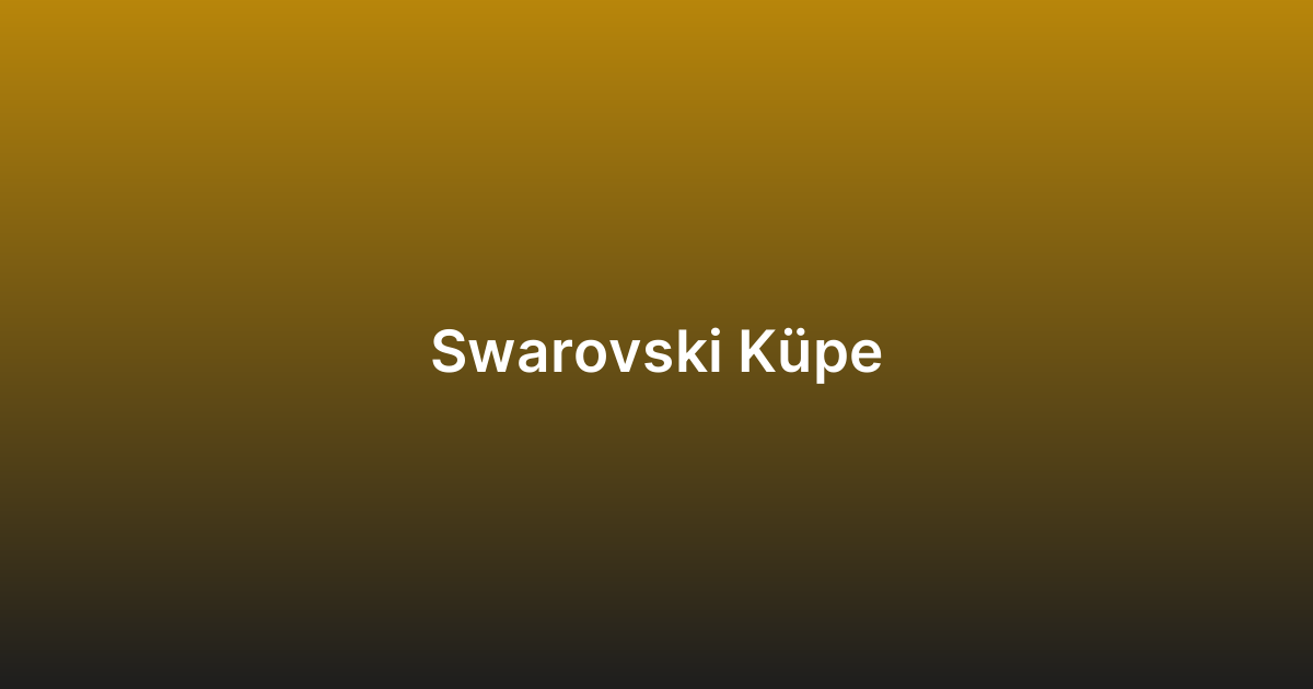 Swarovski Küpe